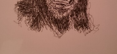Drawing titled "Monkey.11" by Karl Robial, Original Artwork, Ink