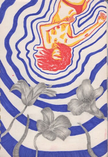 Drawing titled "Daydream" by Karla Cinke (Kai), Original Artwork, Marker