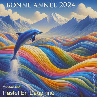 数字艺术 标题为“Pastel en Dauphiné…” 由Karolus, 原创艺术品, AI生成的图像