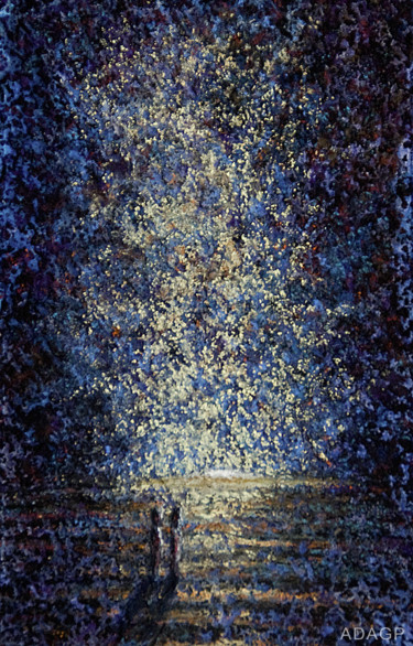 "Poussière d'étoiles" başlıklı Tablo Karolus tarafından, Orijinal sanat, Pastel