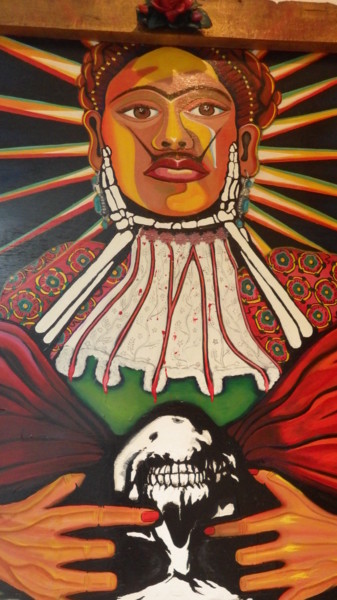 Malarstwo zatytułowany „La Grande Frida” autorstwa Karotte, Oryginalna praca, Akryl