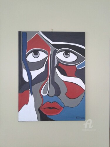 Painting titled "faz" by Dora Karzi, Original Artwork, Acrylic