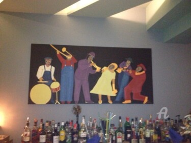 Painting titled "all that jazz 2" by Dora Karzi, Original Artwork