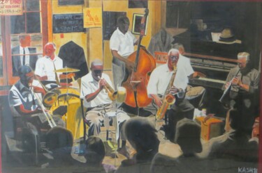 Рисунок под названием "jazz" - Kash, Подлинное произведение искусства, Пастель
