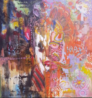 Картина под названием "Disarray in Color" - Kasun Wickramasinghe, Подлинное произведение искусства, Акрил Установлен на Дере…