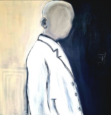 Malerei mit dem Titel "LONELY" von Katarzyna Jasyk, Original-Kunstwerk, Acryl