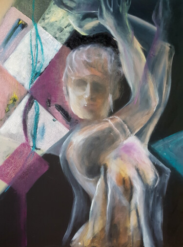 Painting titled "INSOMNIA: DANCING" by Katarzyna M. Rymarz, Original Artwork, Oil