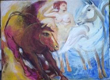 Pittura intitolato "Taki pejzaz" da Katarzyna Orthwein, Opera d'arte originale, Acrilico