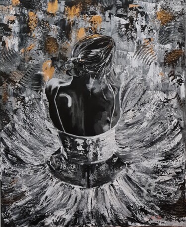 Malerei mit dem Titel "Danseuse du Ballet" von Kate_art, Original-Kunstwerk, Acryl
