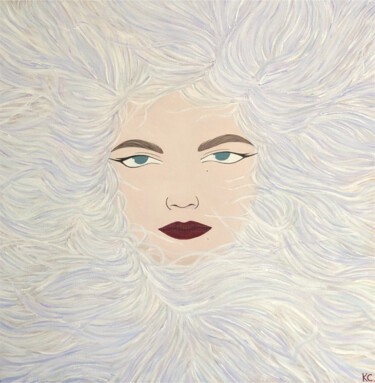 Pintura titulada "Мороз столицы" por Kate Cramberr, Obra de arte original, Acrílico Montado en Bastidor de camilla de madera