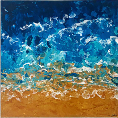 Pittura intitolato "Waves" da Kate Fouques Duparc, Opera d'arte originale, Acrilico