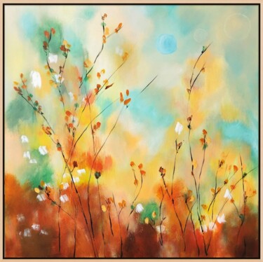 Картина под названием "Wildflowers of the…" - Kate Hessling, Подлинное произведение искусства, Акрил Установлен на Деревянна…