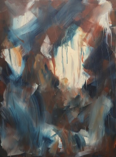 Painting titled "The Cave" by Kate Hessling, Original Artwork, Acrylic Mounted on Wood Stretcher frame