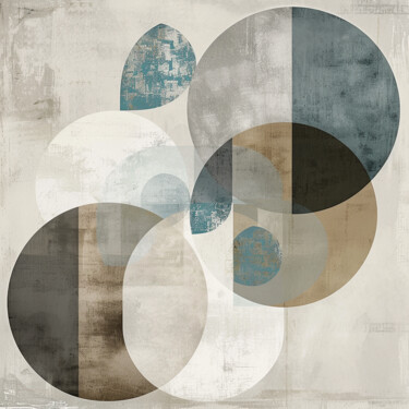 Painting titled "Circles  1" by Kate Ryz, Original Artwork, Digital Painting