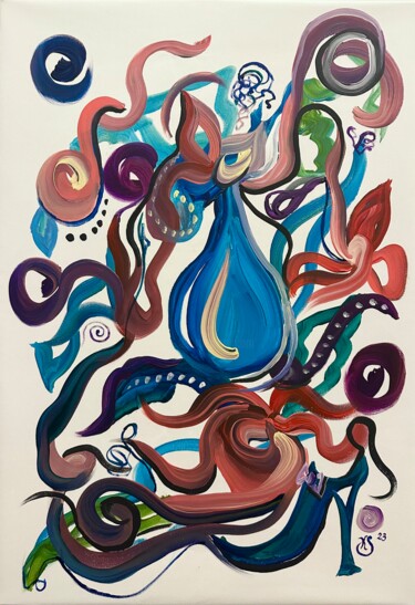 Painting titled "Makey" by Kate Stet, Original Artwork, Acrylic