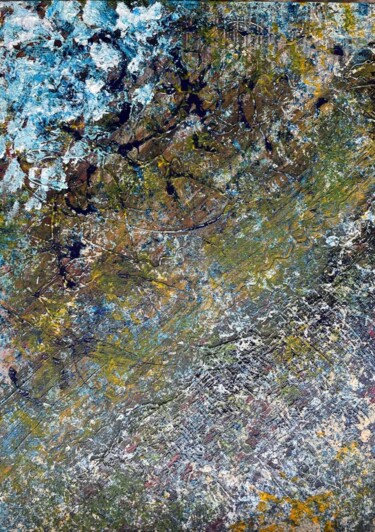 Peinture intitulée "«Земля с высоты пти…" par Katerina Shaliapina, Œuvre d'art originale, Aquarelle