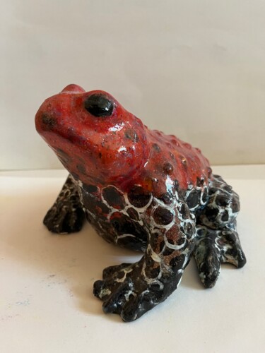 Rzeźba zatytułowany „Frog magic” autorstwa Katerina Sherman, Oryginalna praca, Ceramika