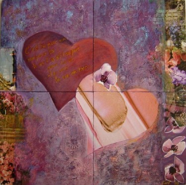 Malerei mit dem Titel "La vie en rose" von Katerina, Original-Kunstwerk