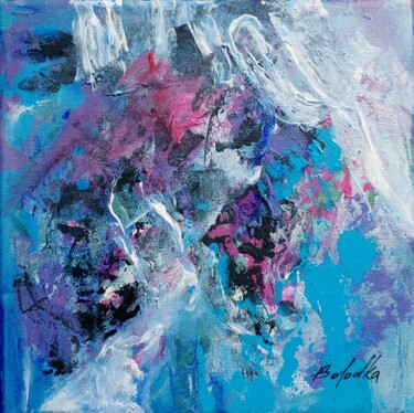 Peinture intitulée "Blue symphony 3" par Kateryna Solodka (Katia Solodka), Œuvre d'art originale, Acrylique Monté sur Châssi…