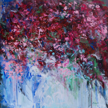 Pintura intitulada "Mediterranean Bloss…" por Kateryna Solodka (Katia Solodka), Obras de arte originais, Acrílico Montado em…