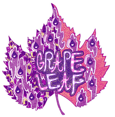 Digital Arts titled "grape leaf" by Kateryna Svyrydova, Original Artwork, 2D Digital Work