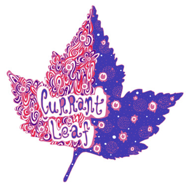 Arte digital titulada "currant leaf" por Kateryna Svyrydova, Obra de arte original, Trabajo Digital 2D