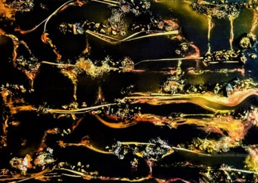 Γλυπτική με τίτλο "Metamorphosis" από Katharina Eisenberg, Αυθεντικά έργα τέχνης, Μέταλλα Τοποθετήθηκε στο Ξύλινο φορείο σκε…