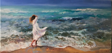 Painting titled "Meeresbrise" by Katharina Valeeva, Original Artwork, Oil