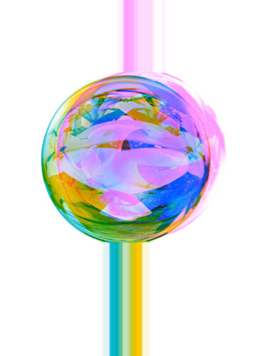 Arts numériques intitulée "Con-bubbles -1" par Katherine Lee, Œuvre d'art originale, Modélisation 3D