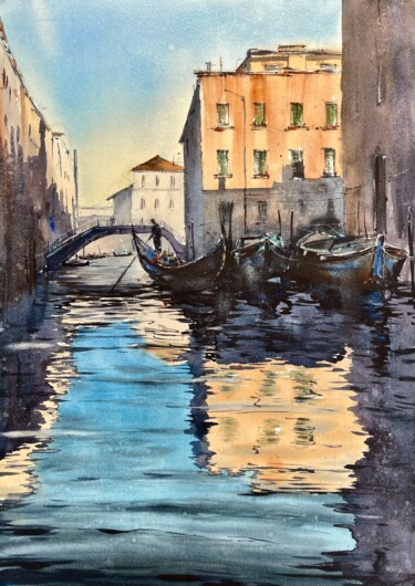 Malarstwo zatytułowany „Venice” autorstwa Katja Vollmer, Oryginalna praca, Akwarela