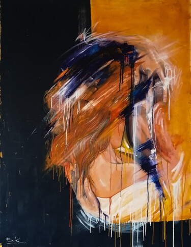 Pintura titulada "Dissolution" por Katsiaryna Budzko, Obra de arte original, Oleo Montado en Bastidor de camilla de madera