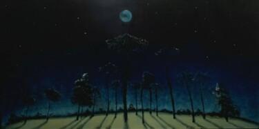 Картина под названием "Ночь" - Katya Lukianova, Подлинное произведение искусства, Масло
