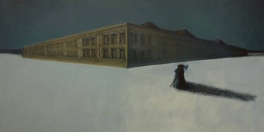 Картина под названием "Дом" - Katya Lukianova, Подлинное произведение искусства, Масло