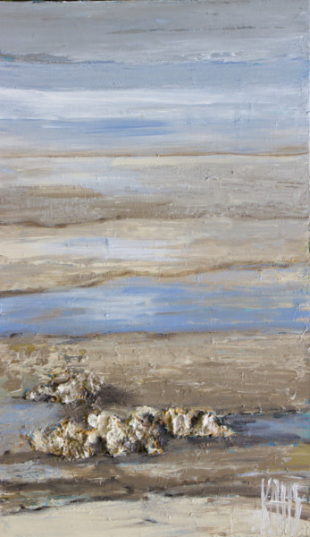 Peinture intitulée "Les rochers" par Michèle Kaus (Kaus), Œuvre d'art originale, Acrylique