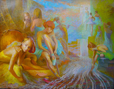 Malarstwo zatytułowany „Stream” autorstwa Александр Вутянов, Oryginalna praca, Olej