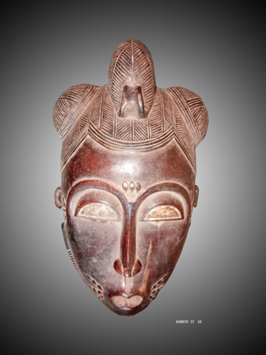 Scultura intitolato "Masque Baoulé  art…" da Kebe, Opera d'arte originale, Legno