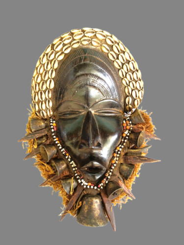 Rzeźba zatytułowany „Masque Dan yacouba…” autorstwa Kebe, Oryginalna praca, Drewno