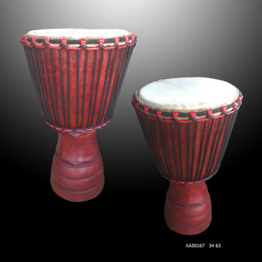 Sculpture titled "Tam Tam Djembe Inst…" by Kebe, Original Artwork