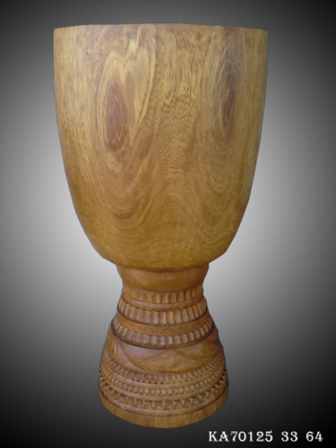 Sculpture intitulée "Fût de Djembe Instr…" par Kebe, Œuvre d'art originale, Bois