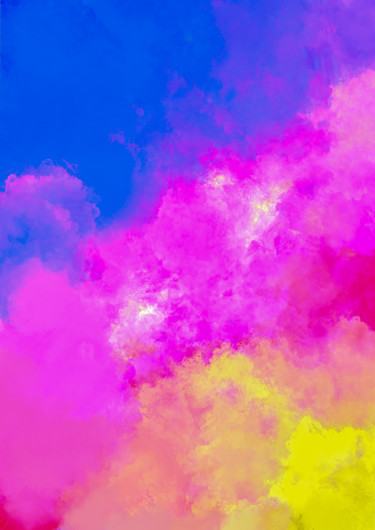 Digitale Kunst mit dem Titel "Violet clouds" von Keep Magic, Original-Kunstwerk, Digitale Malerei