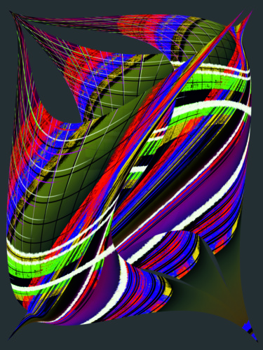 Arts numériques intitulée "Color Spinning Top" par Keep Magic, Œuvre d'art originale, Peinture numérique Monté sur Châssis e…