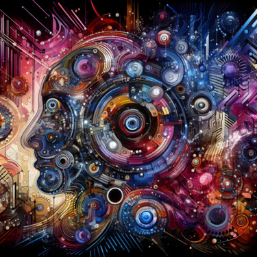 Digital Arts με τίτλο "Metamorphosis: Chao…" από Kelly Johanna Martínez Peña, Αυθεντικά έργα τέχνης, Εικόνα που δημιουργήθηκ…
