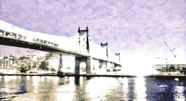 Fotografía titulada "59th Street Bridge…" por Ken Lerner, Obra de arte original, Fotografía digital