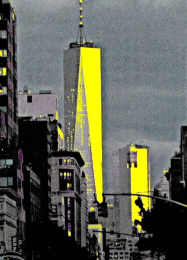 Photography titled "Freedom Tower 600g5b" by Ken Lerner, Original Artwork, Digital Photography