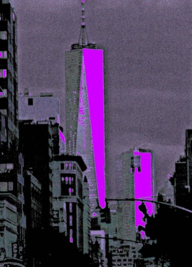 Fotografia intitolato "Freedom Tower 600g5f" da Ken Lerner, Opera d'arte originale, Fotografia digitale