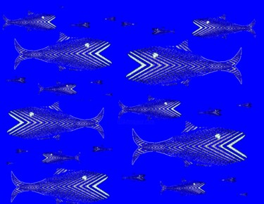 Fotografie mit dem Titel "Fish 21b11h" von Ken Lerner, Original-Kunstwerk, Digitale Fotografie