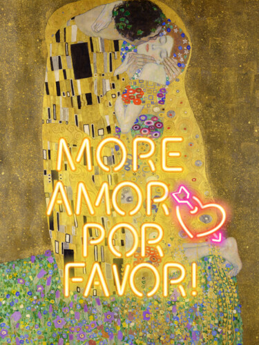 Arts numériques intitulée "More Amor Por Favor" par Kerry Pritchard, Œuvre d'art originale, Peinture numérique