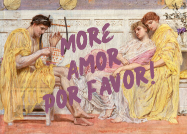 Digital Arts titled "More Amor Por Favor!" by Kerry Pritchard, Original Artwork, Digital Painting