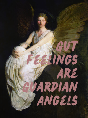 Digitale Kunst getiteld "Gut Feelings are Gu…" door Kerry Pritchard, Origineel Kunstwerk, Digitaal Schilderwerk