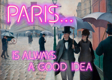 Digital Arts titled "Paris is always a g…" by Kerry Pritchard, Original Artwork, Digital Painting